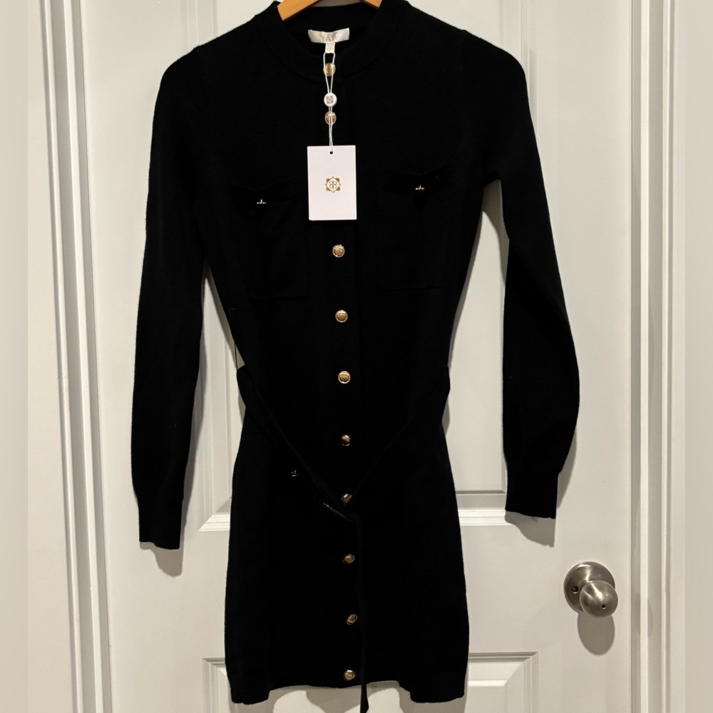 Becca Belted Long Sleeve Sweater Minidress by WAYF- XS - Picture 5 of 8